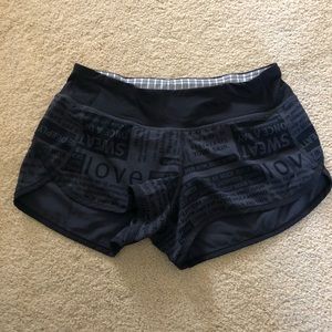 Lululemon Speed Shorts